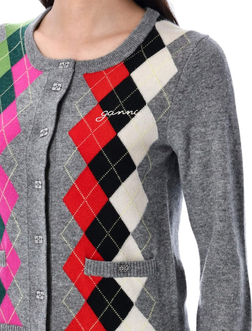 Ganni Argyle Cardigan