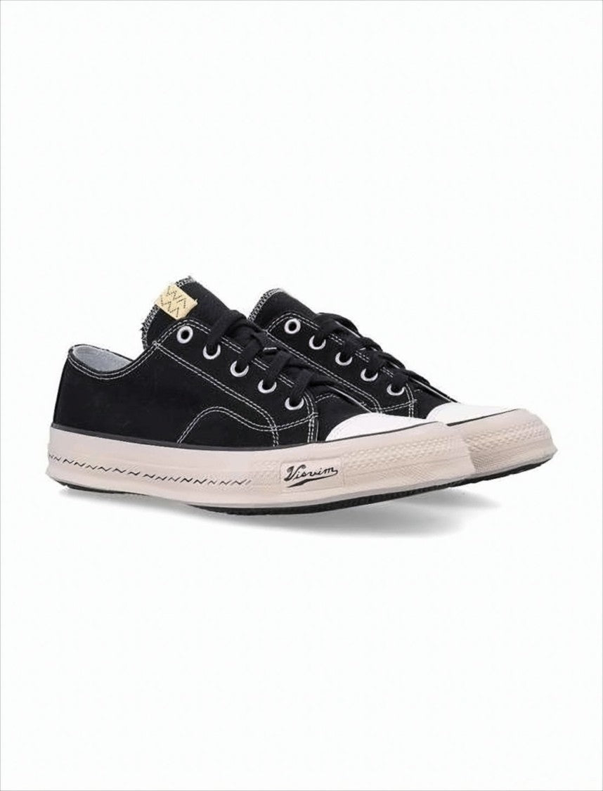 Visvim Low-Top Sneakers With Contrasting Stitching And Reinforced Toe Cap