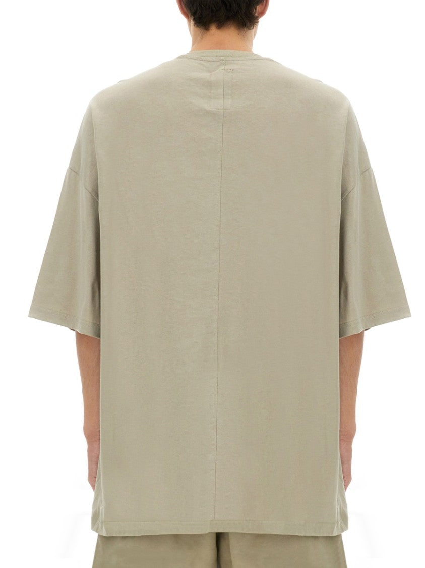 Champion X Rick Owens Relaxed Fit Cotton Tee With Contrasting Text