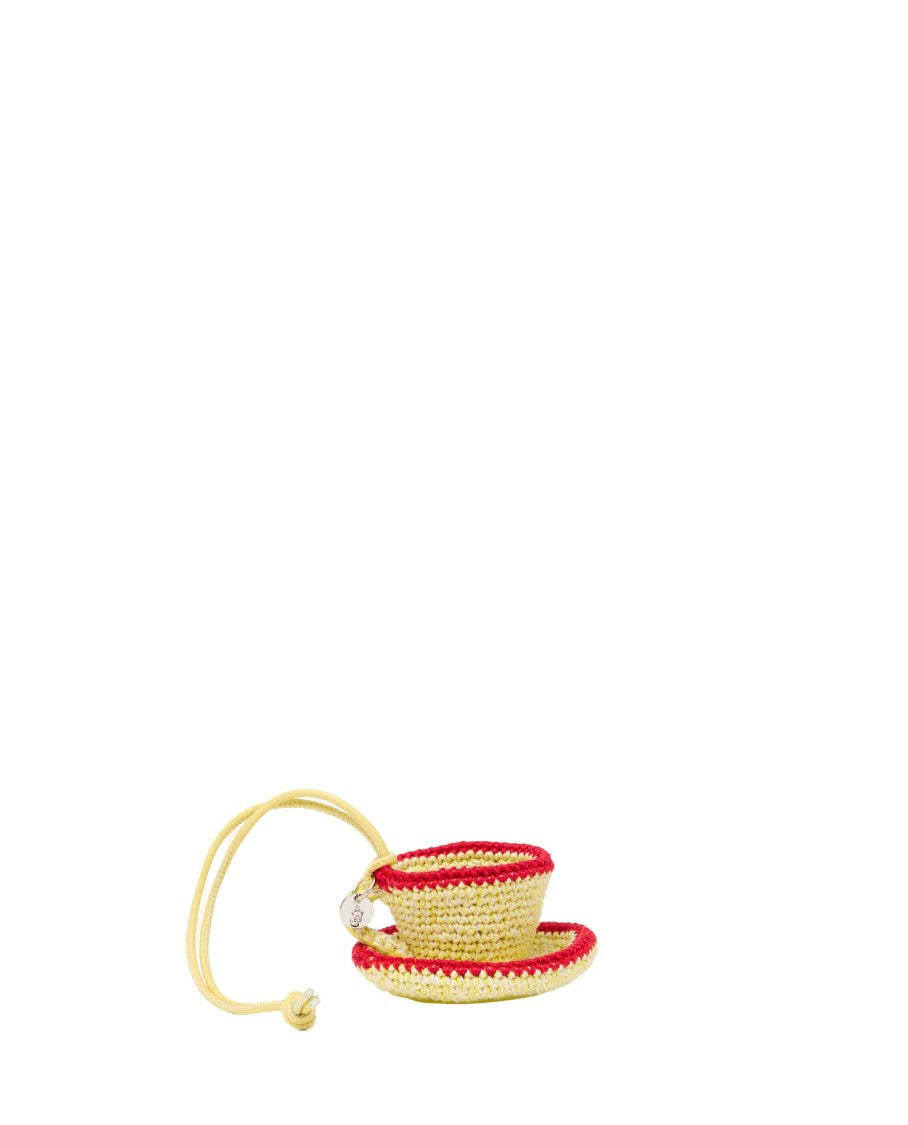 J. W. Anderson Teacup Charm With Leather Cord And Logo Detail