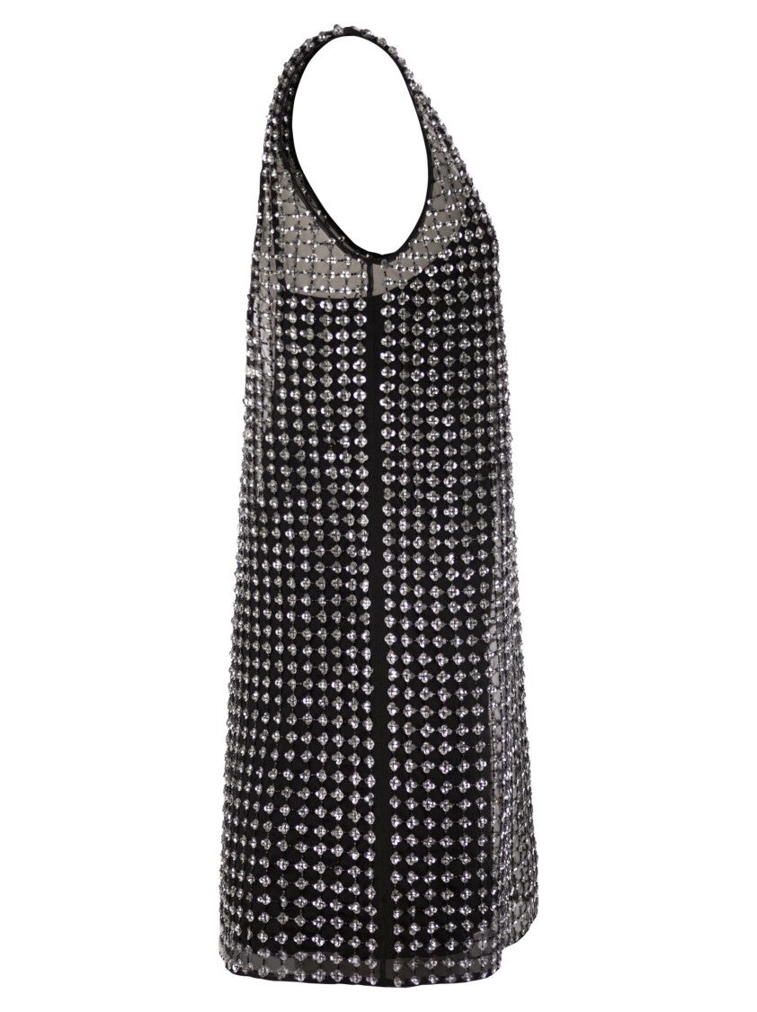Max Mara Rita - Short Organza And Sequin Dress