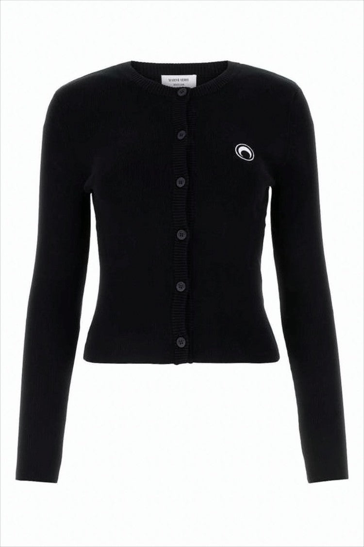 Marine Serre Fitted Cardigan With Button-Down Front