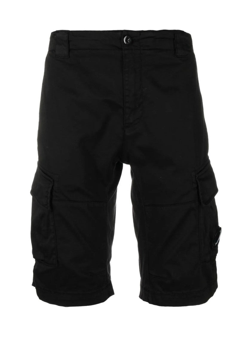 C.P. Company Lens Logo Cargo Stretch Bermuda Shorts