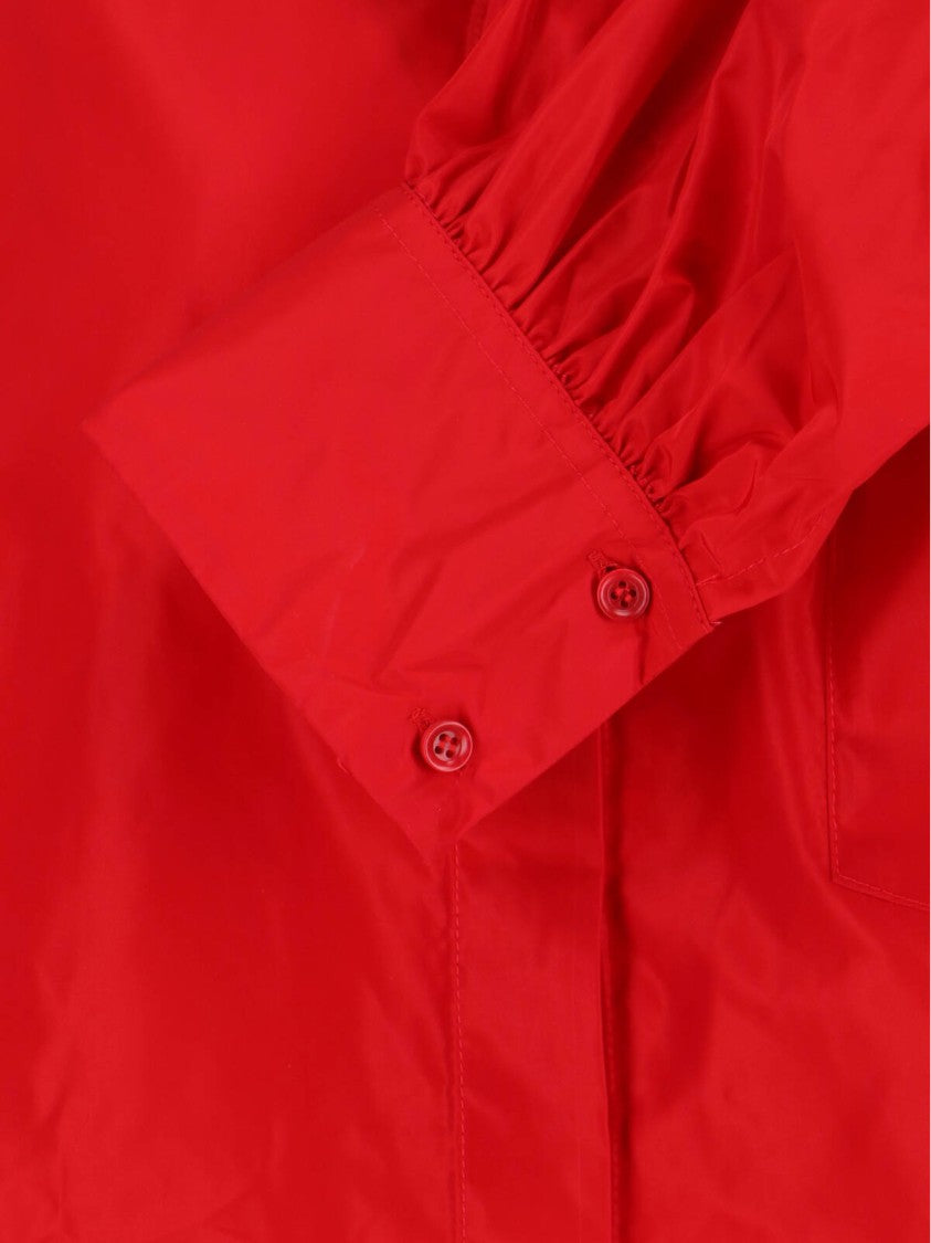 Aspesi Classic Red Shirt With Structured Collar And Button-Down Front