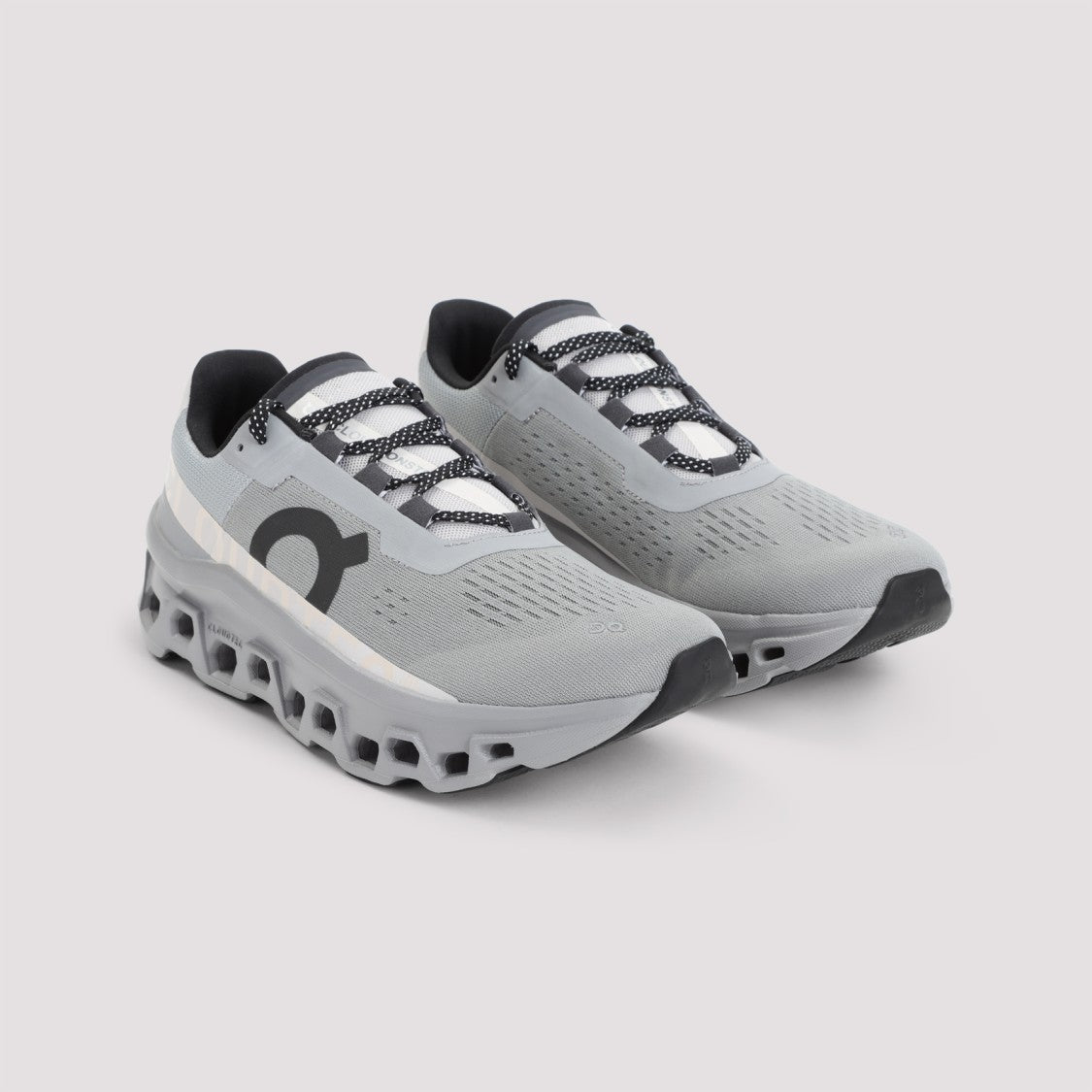 On Alloy Silver Textile Cloudmonster Sneakers