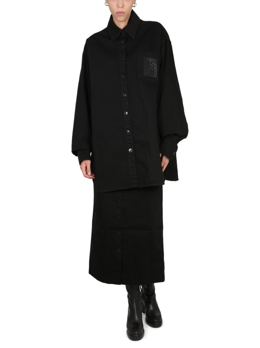 Raf Simons Black Midi Skirt