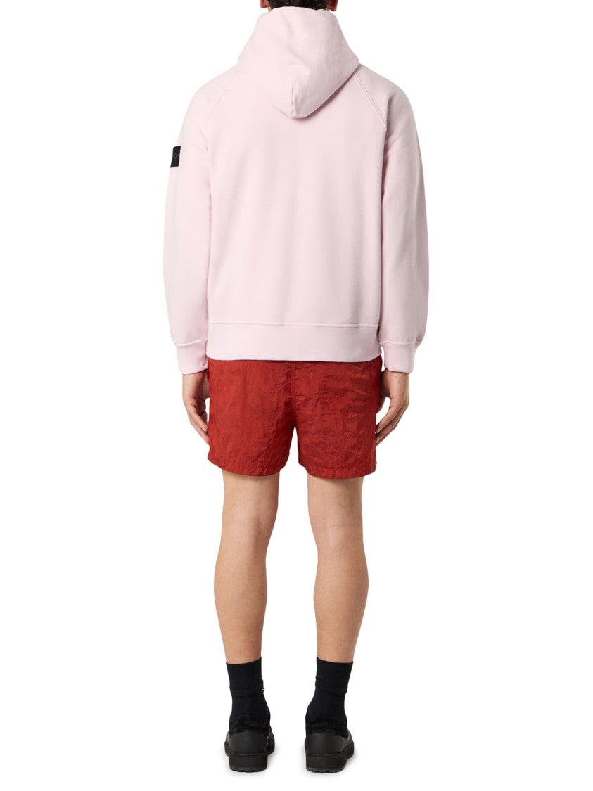 Stone Island Relaxed Fit Pink Hoodie Sweater