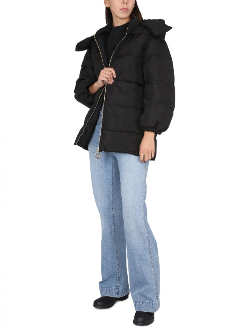 Patou Quilted Black Padded Parka
