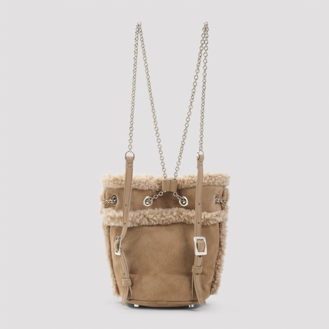 Roger Vivier Tres Vivier Brown Mutton Backpack