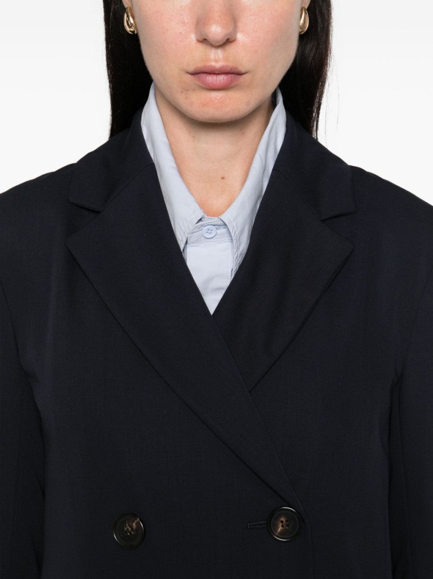 Max Mara Double-Breasted Tailored Jacket With Flap Pockets