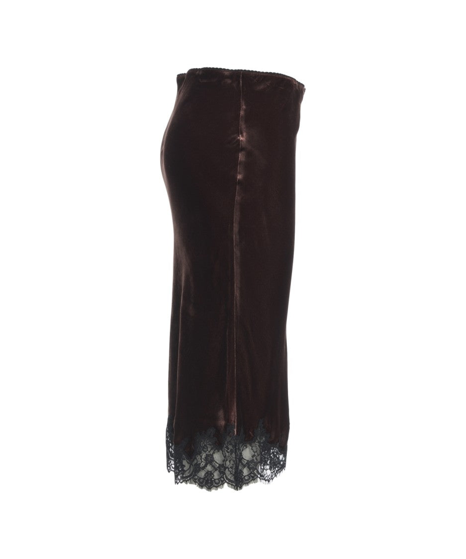 Herskind Tess' Velvet Midi Skirt
