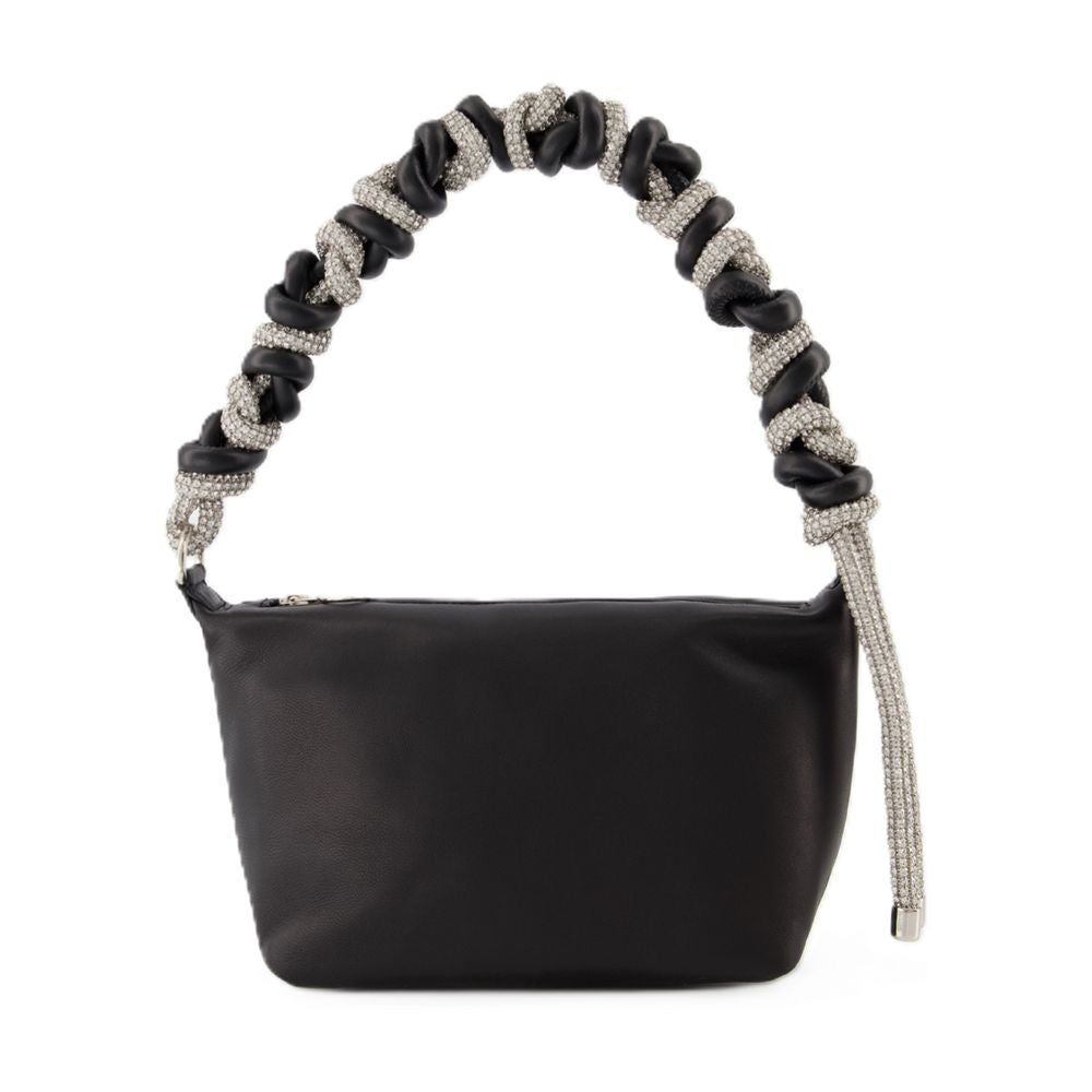 Kara Crystal-Embellished Leather Hobo Bag