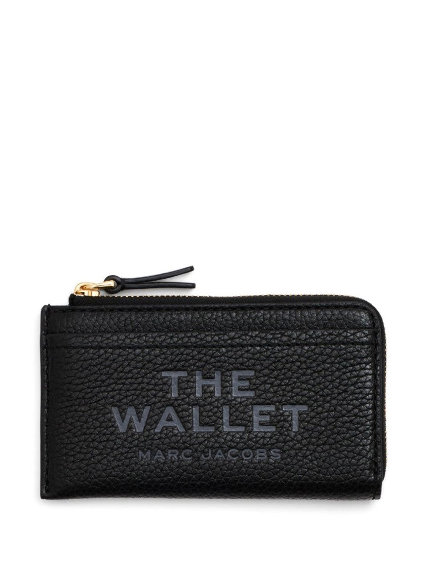 Marc Jacobs Textured Calfskin Wallet With Gold-Tone Detailing