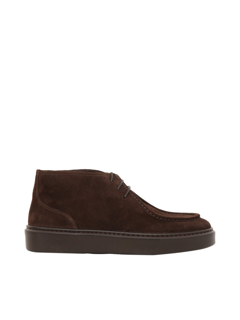 Doucal's Chukka Sneakers With Suede Finish And Thick Sole