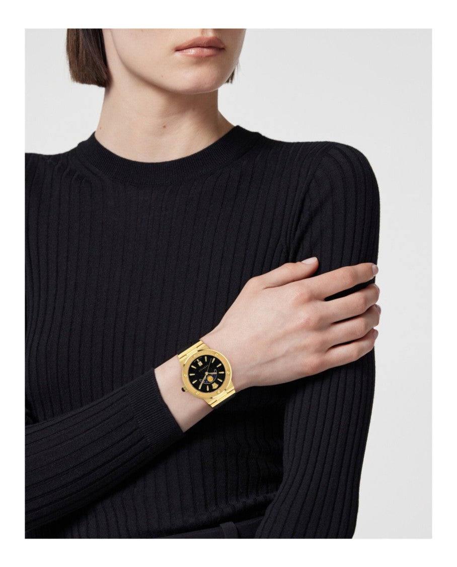 Versace Greca Logo Moonphase Watch