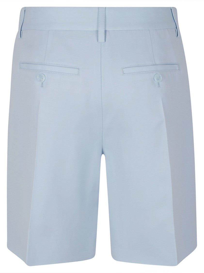 Burberry High-Waisted Tailored Shorts With Pleated Front