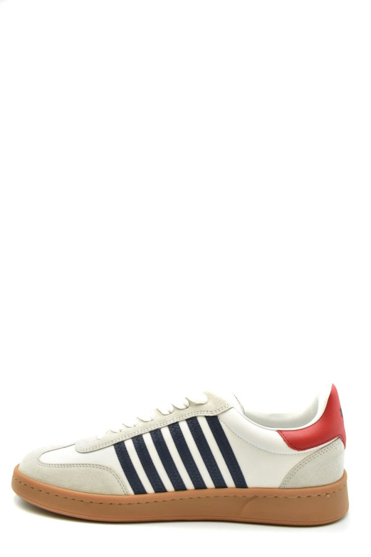 Dsquared2 Multicolor Leather Sneakers With Suede Accents