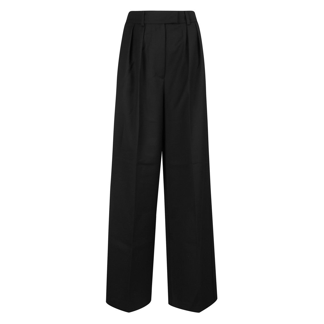 Anine Bing High-Waisted Wide-Leg Trousers With Clean Finishes