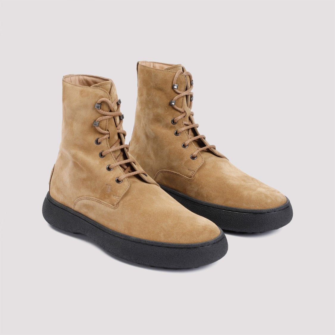 Tod's Winter Gommino Brown Suede Leather Boots