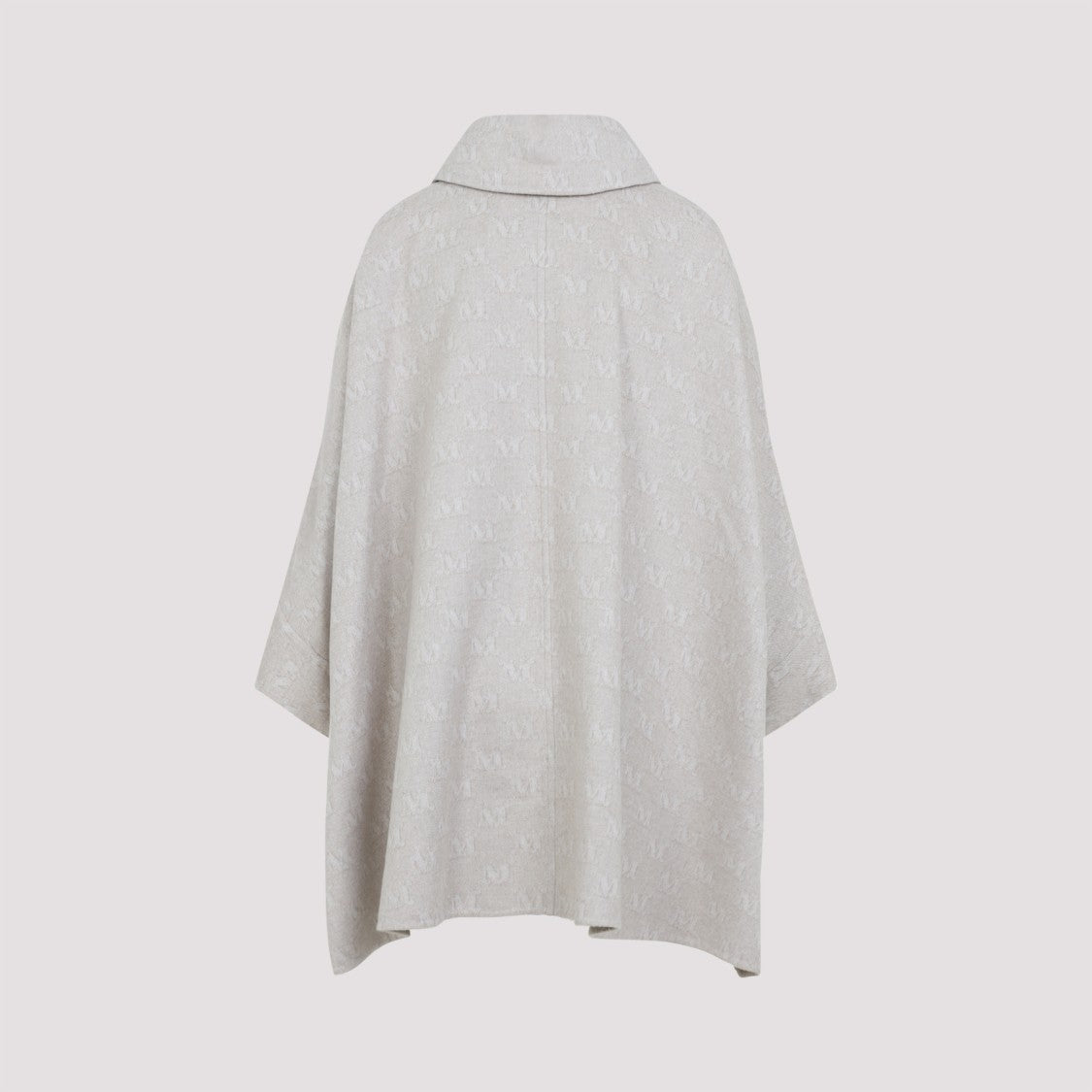 Max Mara Monogram Patterned Jago Logo Long Cape