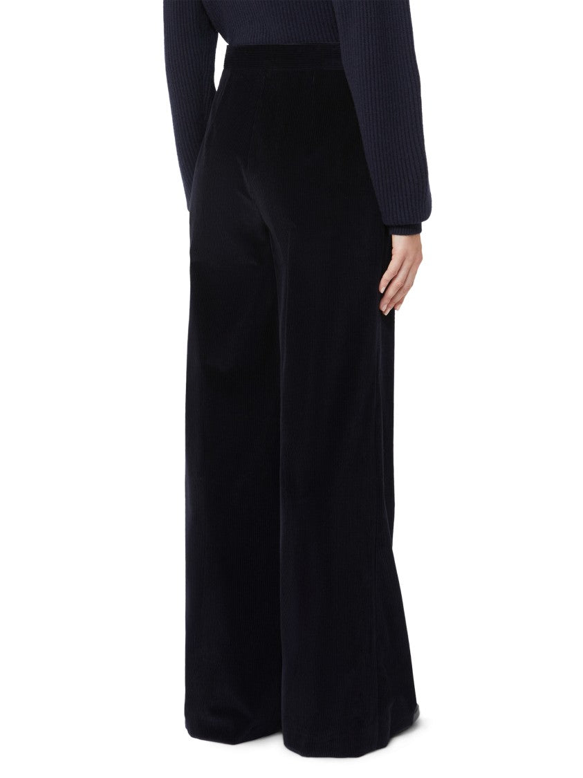 Max Mara Wide-Leg Corduroy Trousers With High Waist