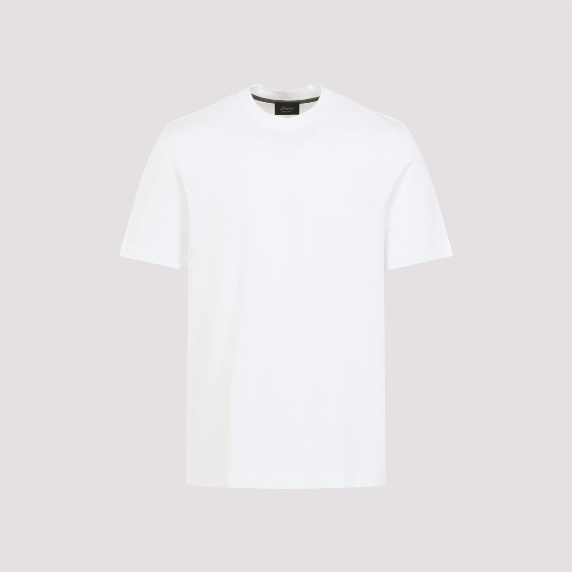 Brioni Classic Short-Sleeve T-Shirt With Logo Detail