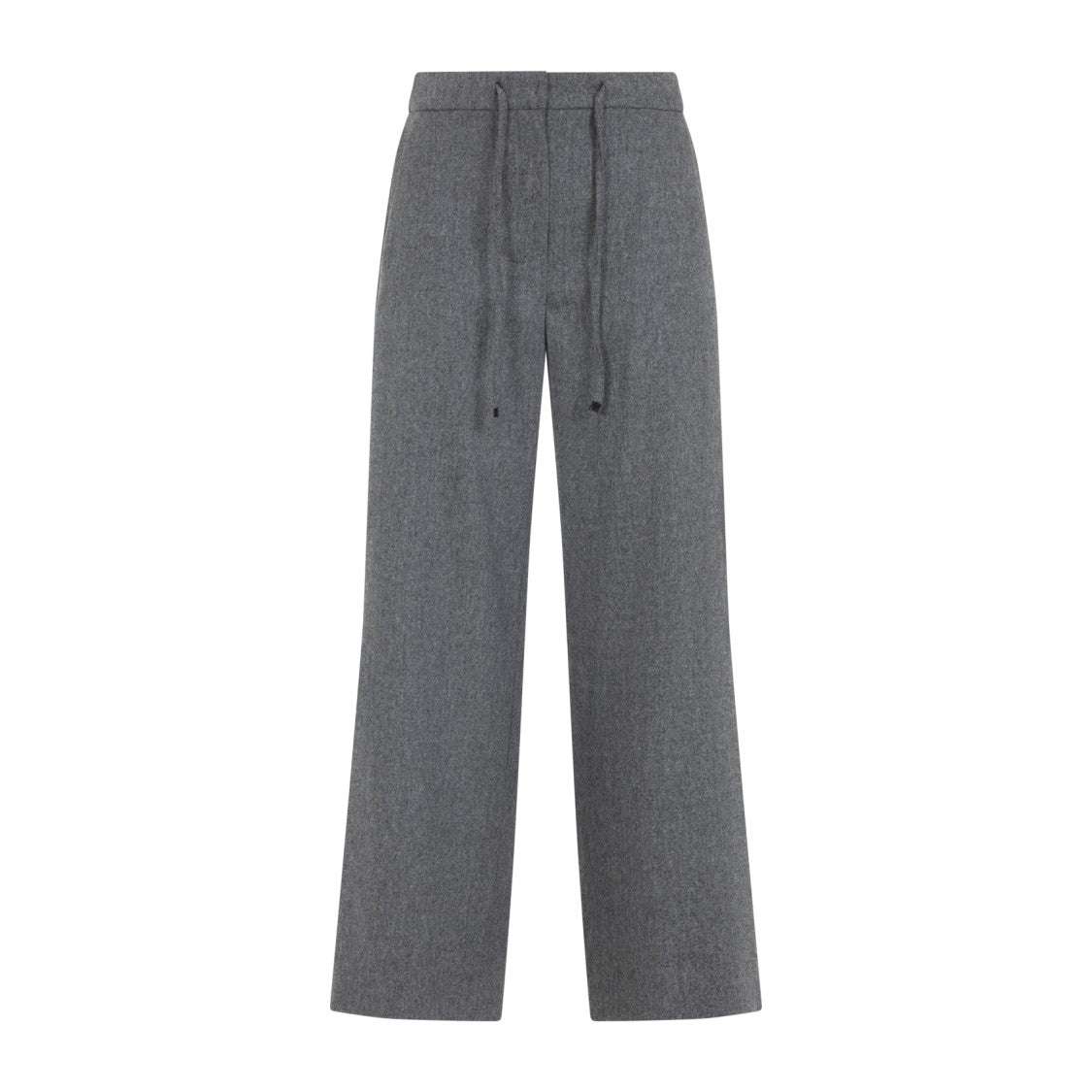 Max Mara Wide-Leg Cropped Pants With Concealed Fastening And Drawstring Details