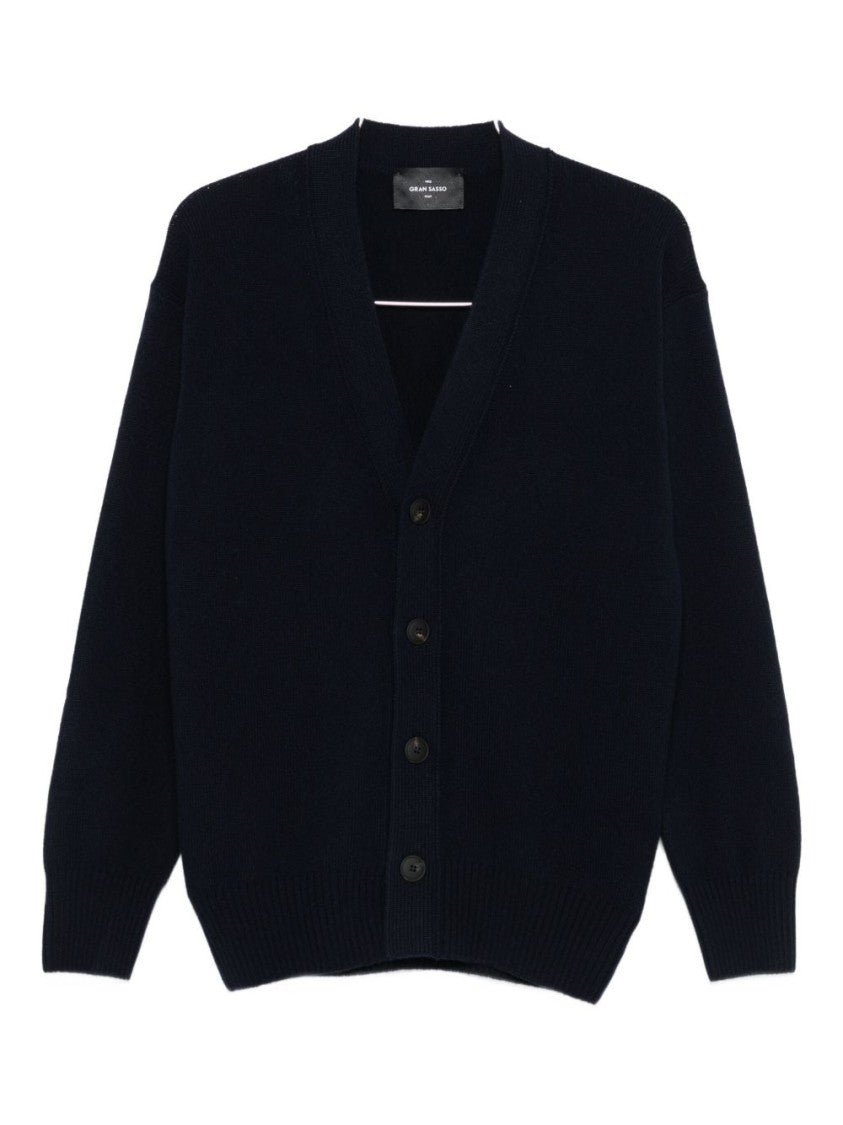 Gran Sasso V-Neck Cardigan Sweater With Button Closure