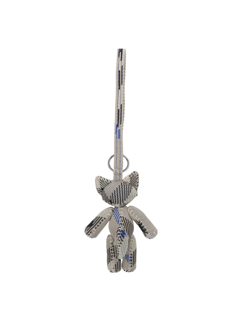 Burberry Fox Keychain Charm – Grey