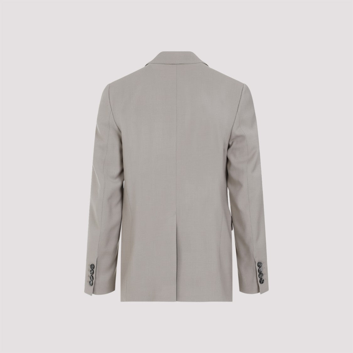Ami Light Taupe Virgin Wool Two Buttons Jacket