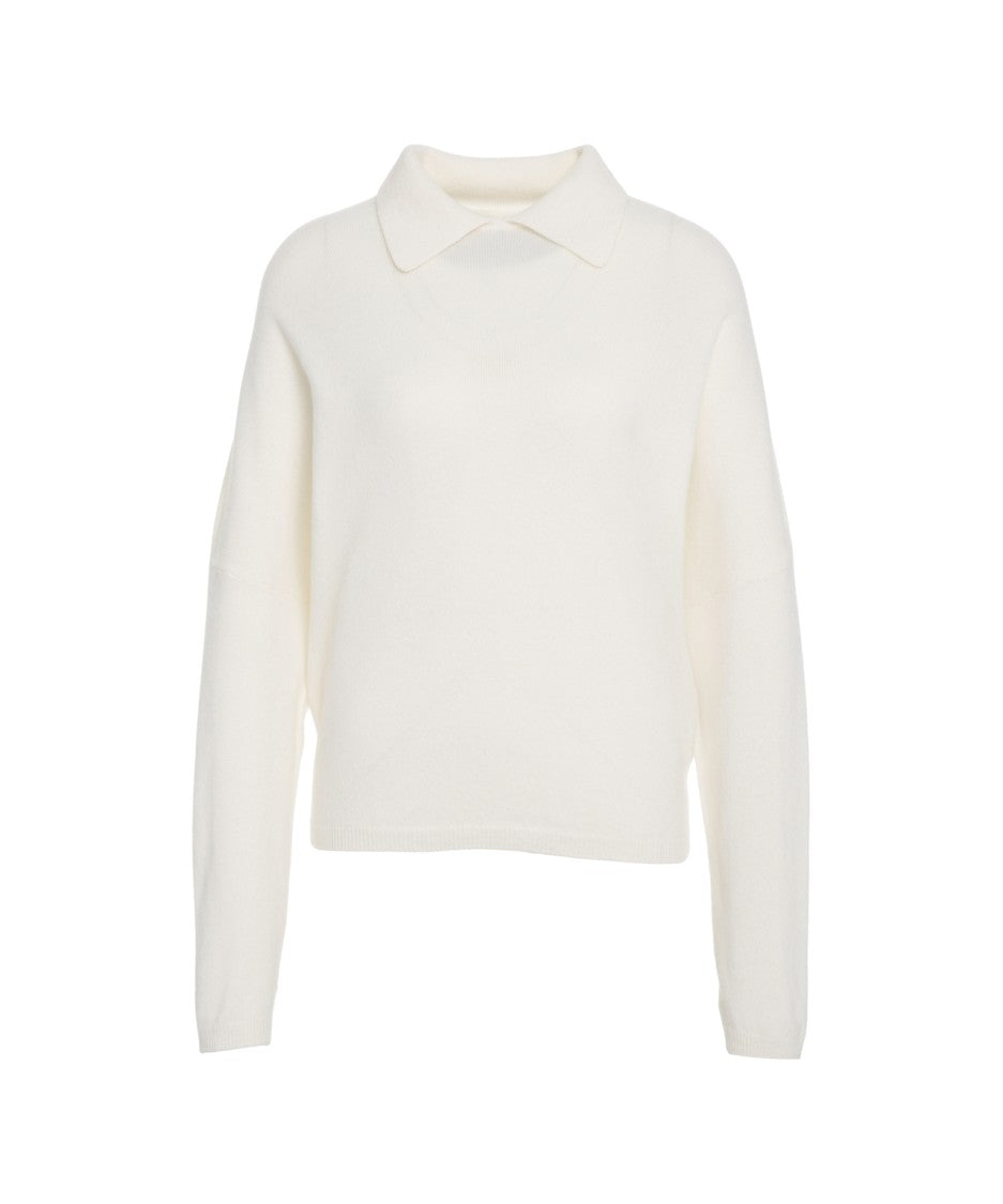 Mvm Knitted Sweater With Polo Neck