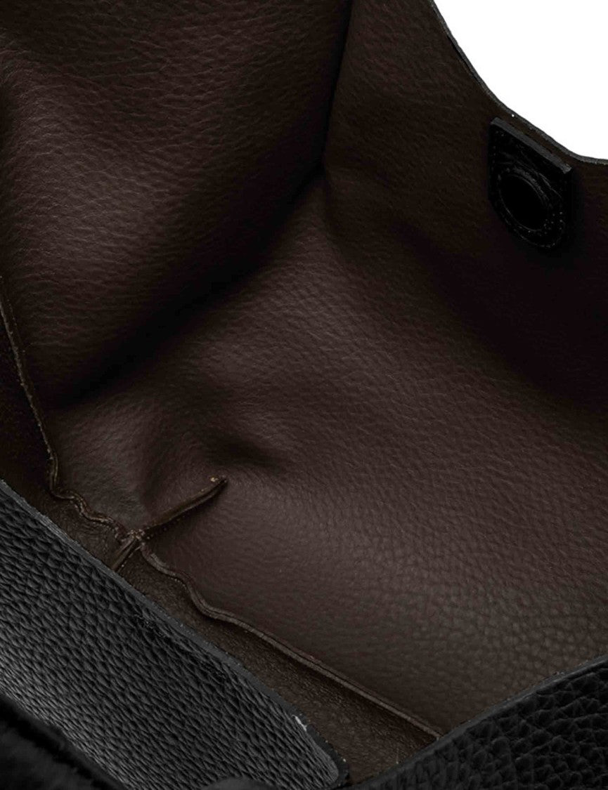 Gianni Chiarini Double Maxi Grain Leather Dua Shoulder Bag