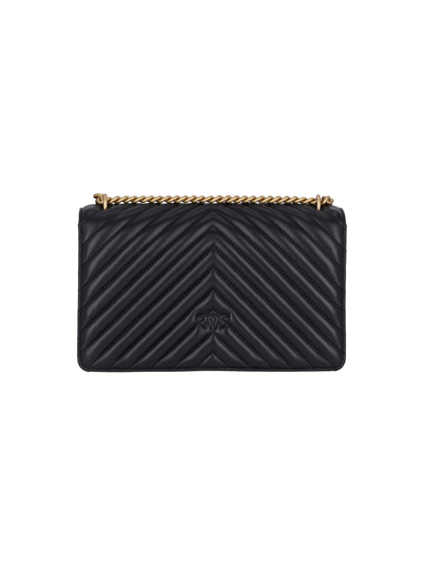 Pinko "Classic Love One" Shoulder Bag – Black