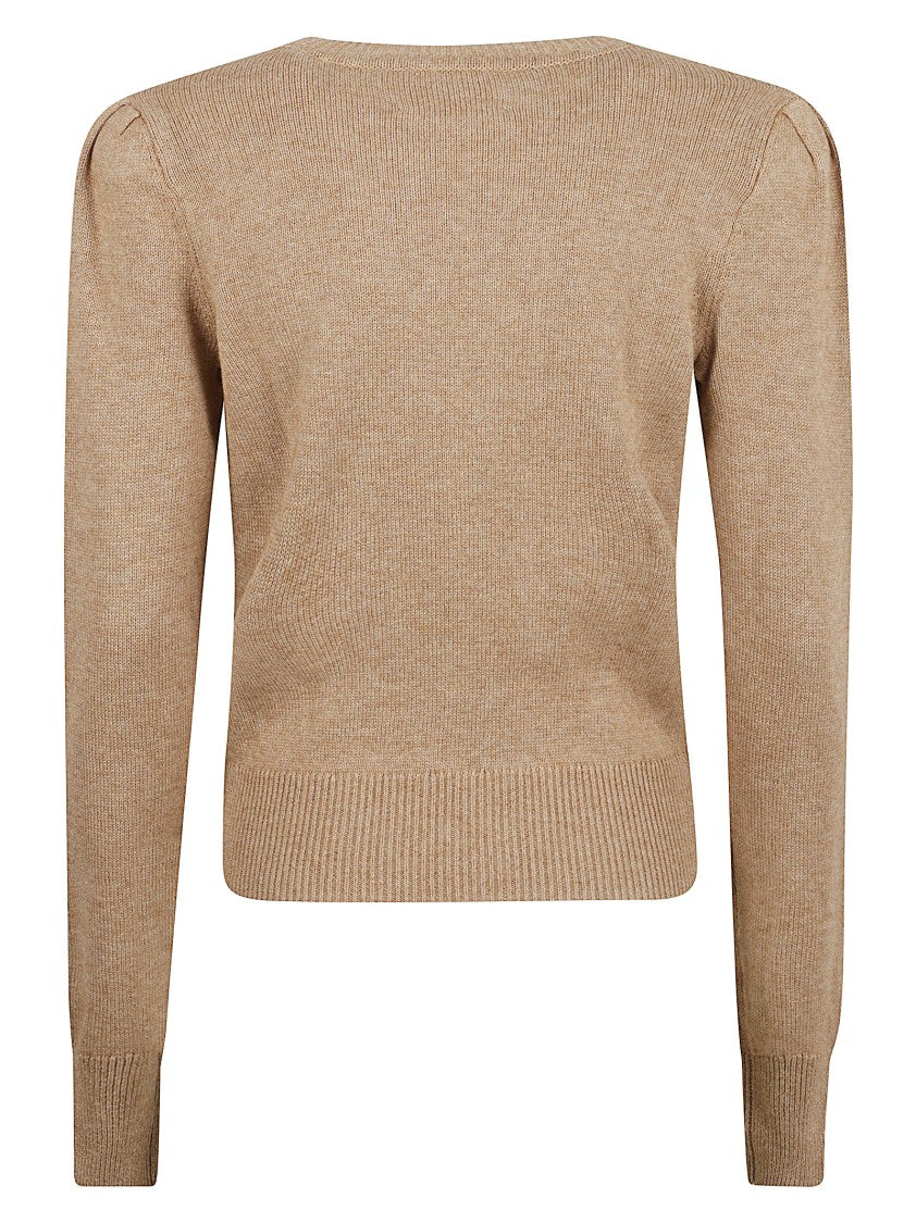 Isabel Marant Ribbed Knit Sweater With Tonal Logo Patch