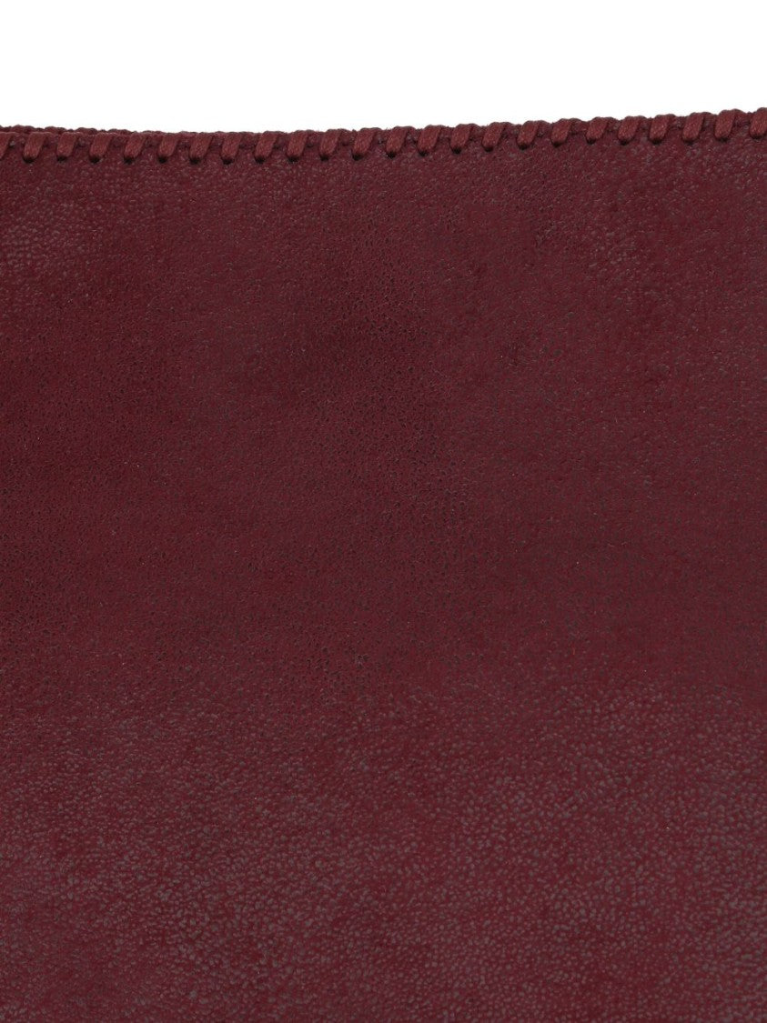 Stella Mccartney Bordeaux Red Bag With Chain-Link Detailing And Magnetic Fastening