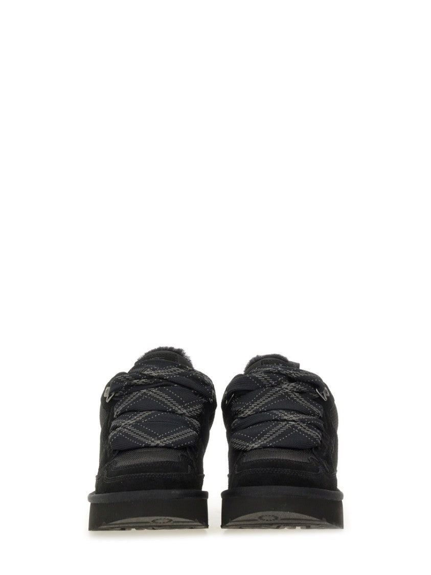 Ugg Low-Top Leather And Textile Sneakers With Rubber Sole