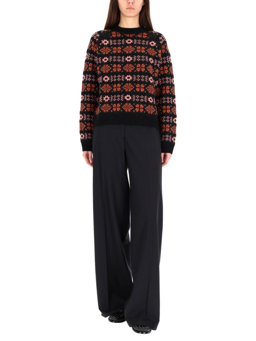Paul Smith Floral Pattern Merino Wool Sweater