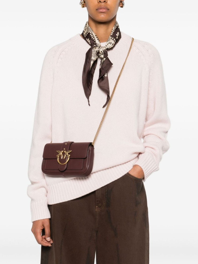 Pinko Shoulder Bag In Smooth Calf Leather