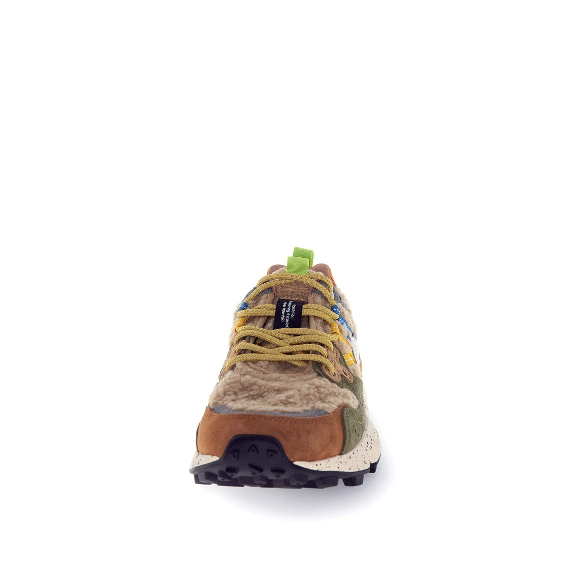Flower Mountain Yamano Ricciolo Camel And Coccio Sneakers - Military/Ice/Grey