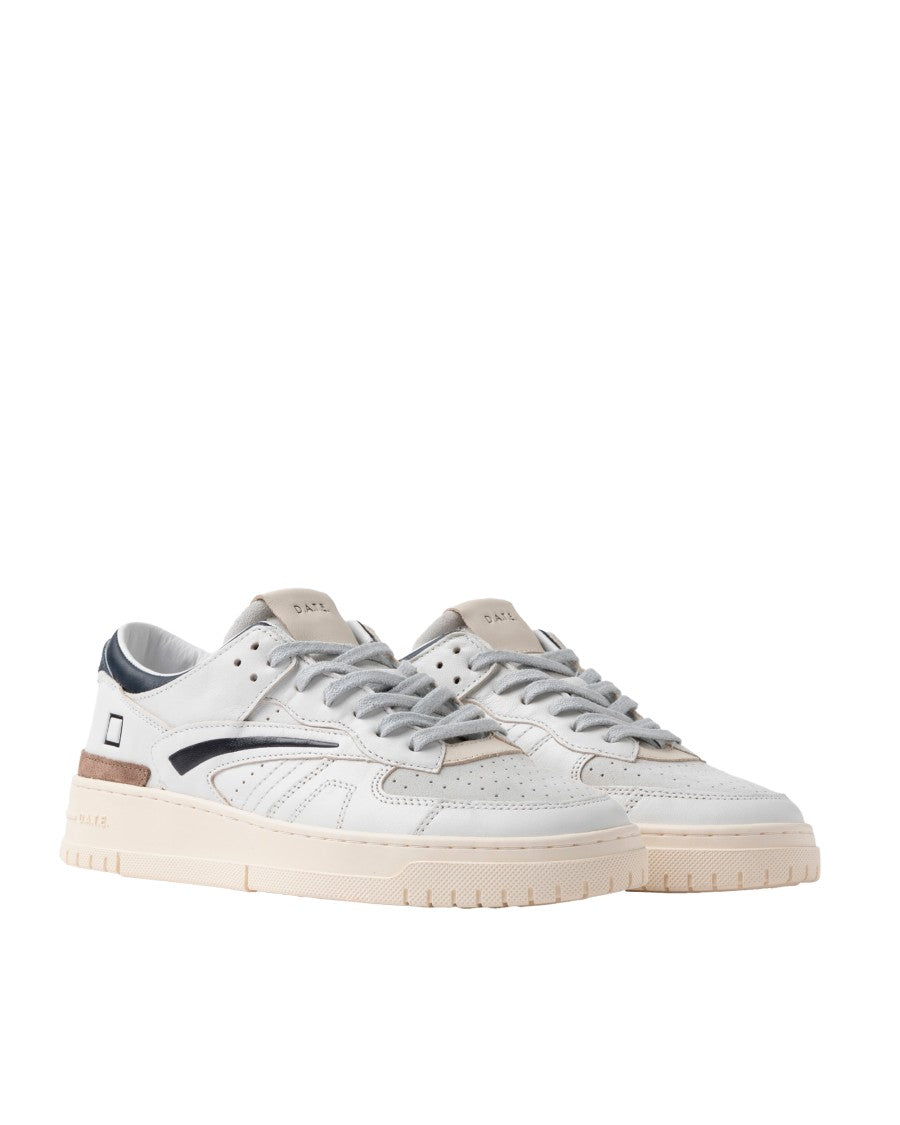 D.A.T.E Torneo Colored White-Blue Sneaker