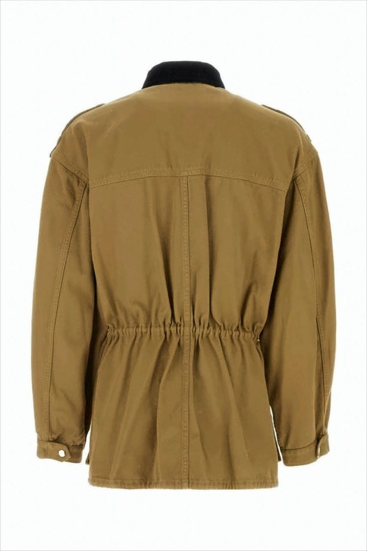 Isabel Marant Structured Cotton Jacket With Cinched Waist
