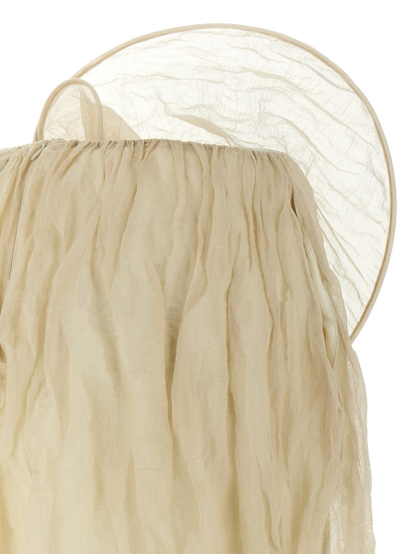 Magda Butrym Ruffled Midi Skirt With Balloon Hem