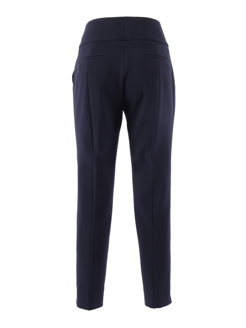Peserico Cropped Tailored Trousers With Mid-Rise Waistband