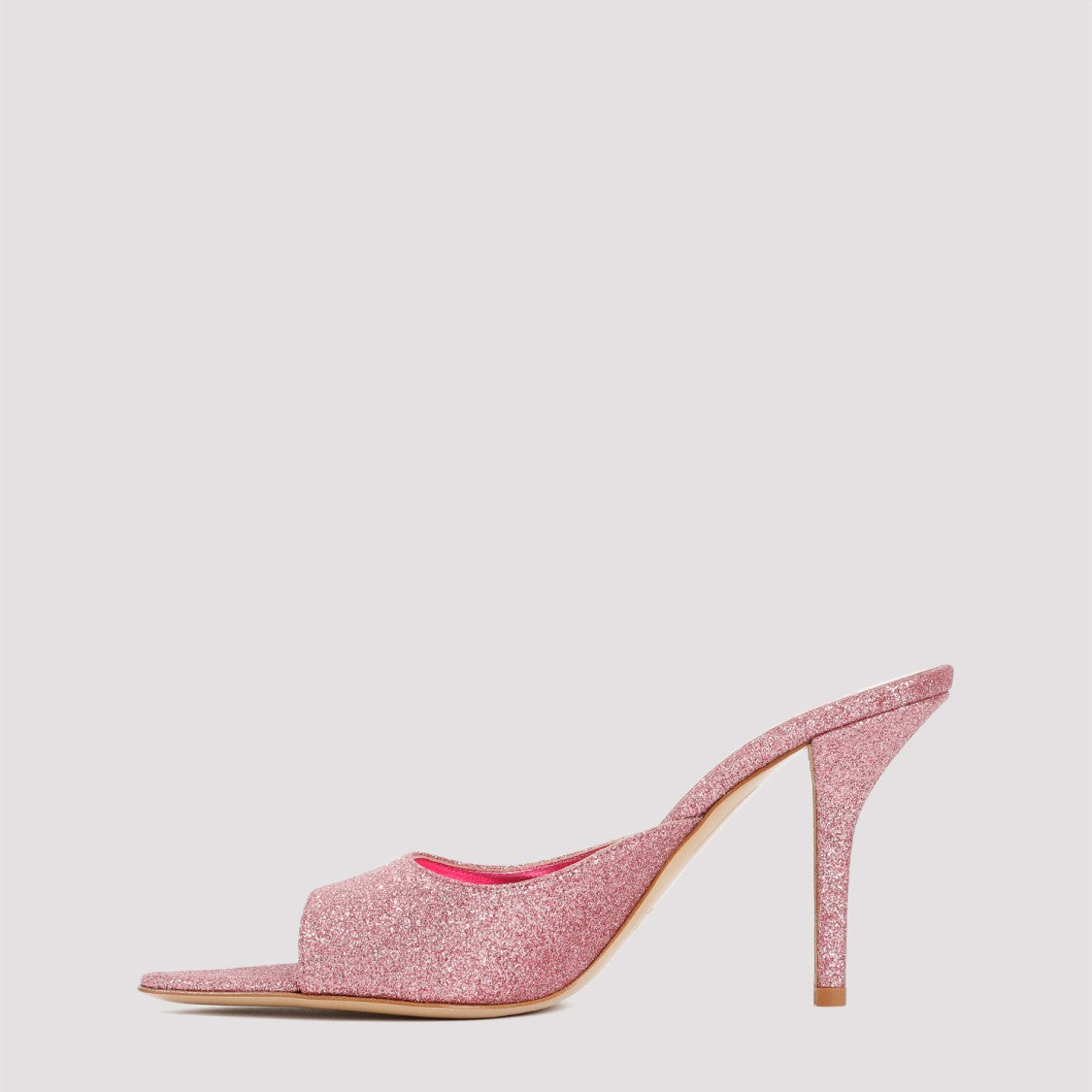 Gia Borghini Pernille Dark Pink Glitter Perni Mules