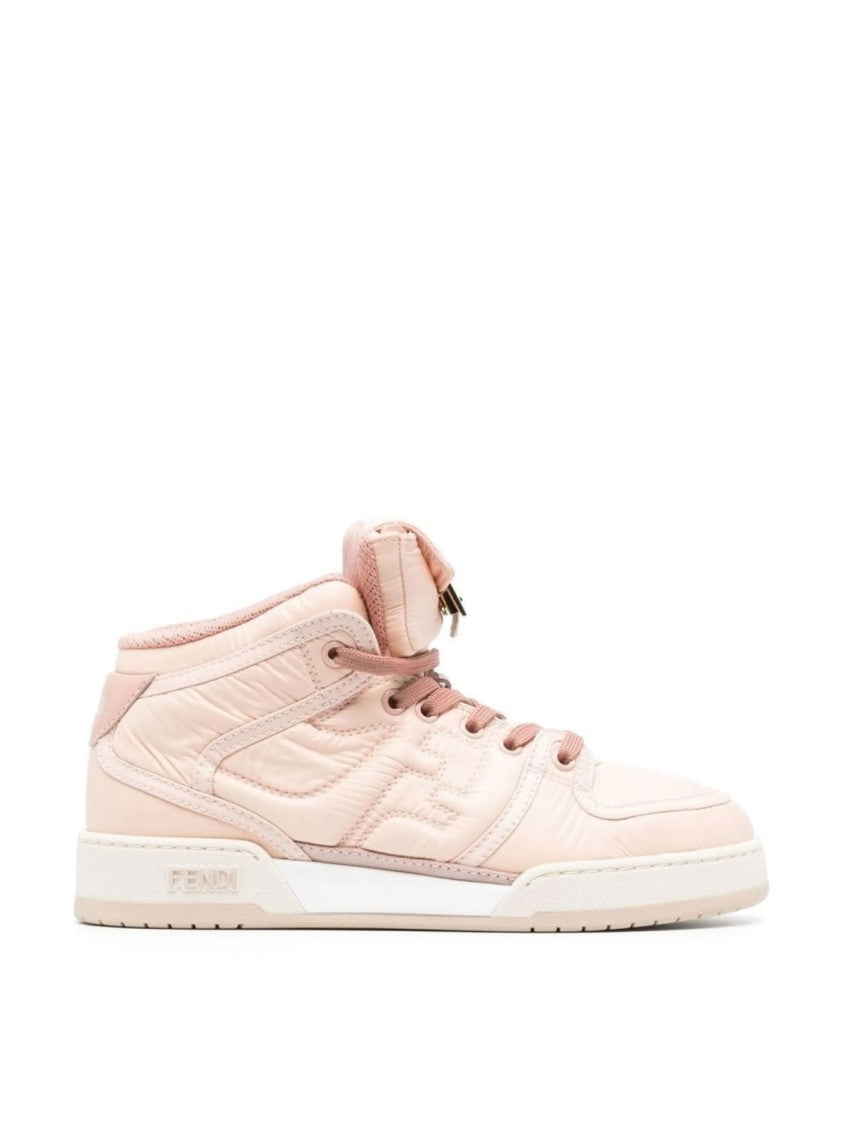 Fendi Match Baguette Mid-Top Sneakers