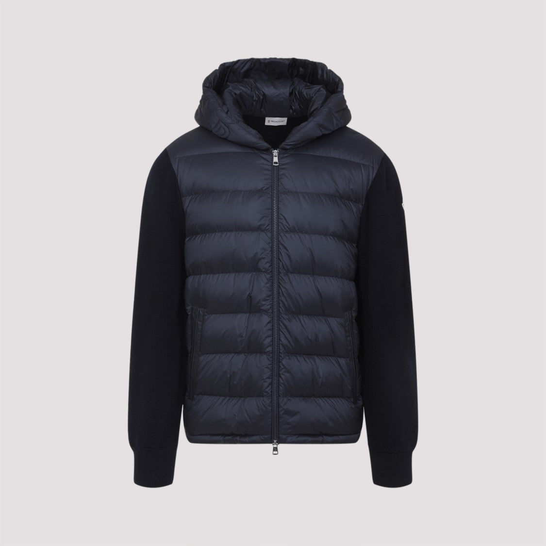 Moncler Blue Virgin Wool Cardigan
