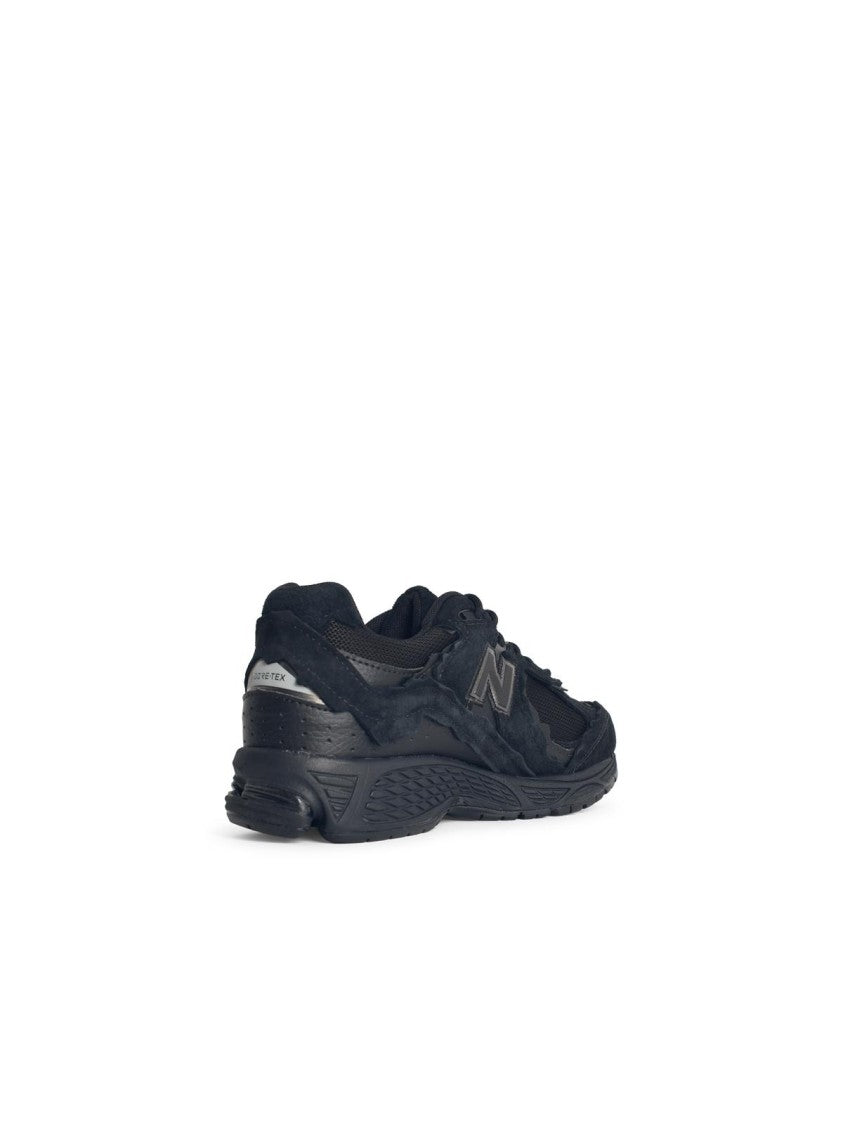 New Balance '2002R' Black Mesh And Suede Sneakers