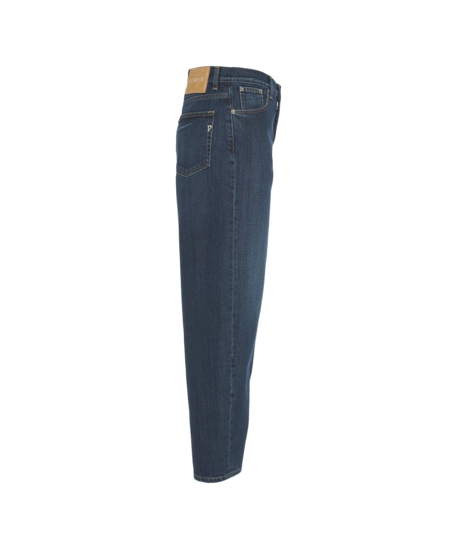 Dondup Modern Loose-Fit Balloon Jeans With High Waist Design