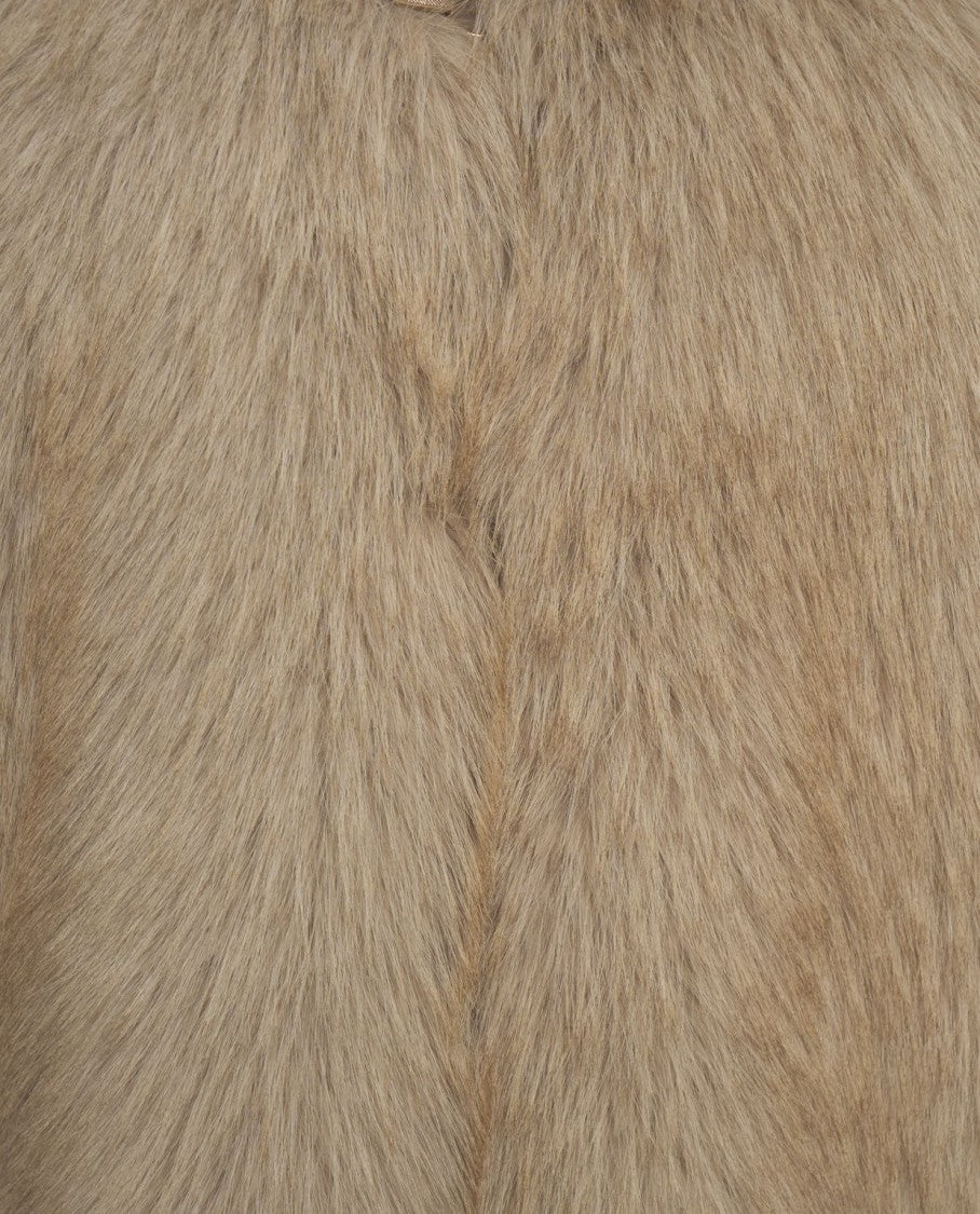 Liu Jo High Collar Sleeveless Faux Fur Gilet