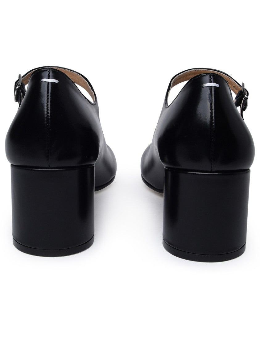 Maison Margiela Black Leather Pumps